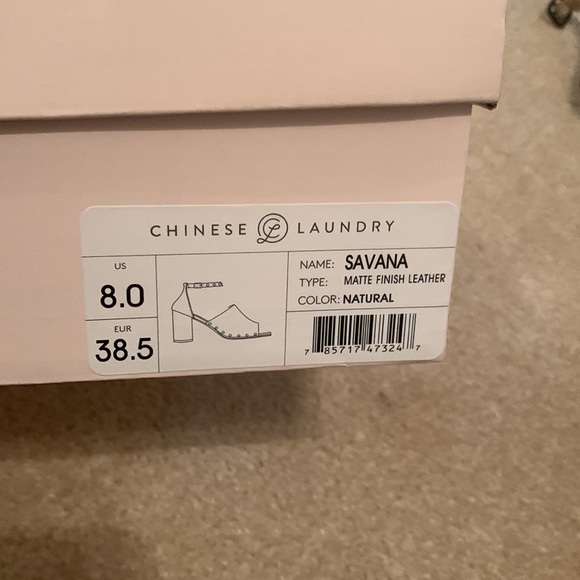 Chinese Laundry Savana Block cork heel , Peep toe shoe, size 8 - Picture 9 of 9